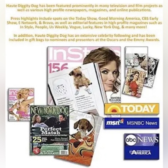 “Dior” Dogior Haute Diggity Dog Bark Tote Doggie Toy For your Posh Pet - Picture 3 of 5